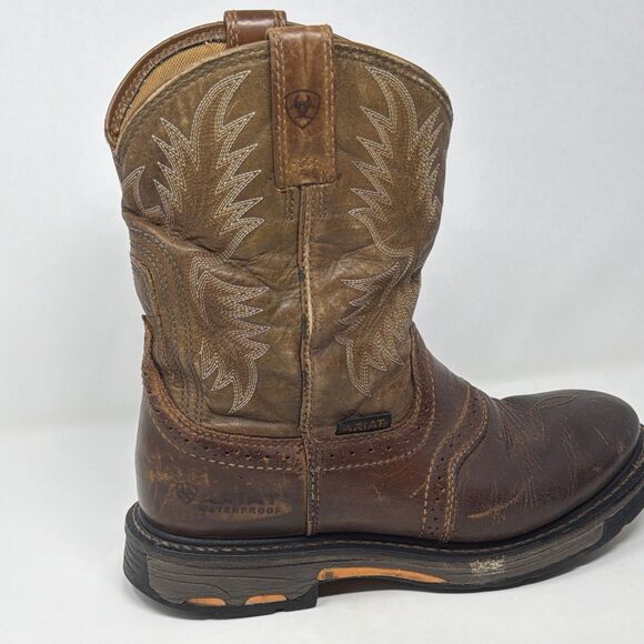 Ariat WorkHog Pull On Work Boots Men’s 8.5 EE Wide Brown Soft Toe 10008633 main image 12